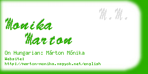 monika marton business card